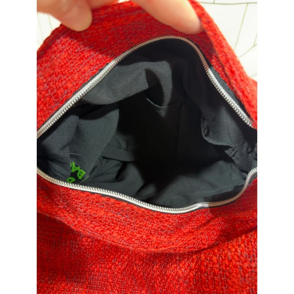 Dime Bags Life Backpack Medium Red Hemp Blend Convertible Woven Streetwear Bag